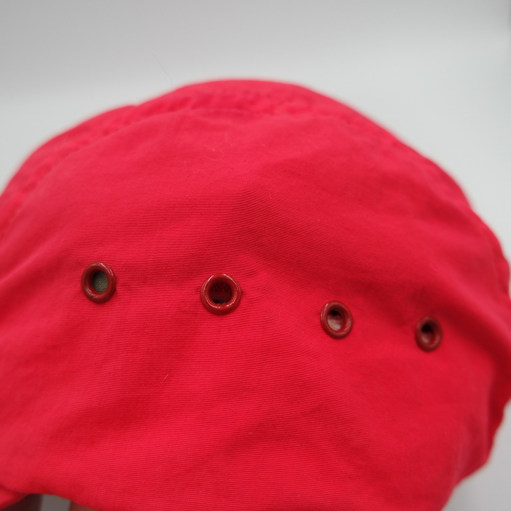 Vintage Neon Pink 5 Panel Camper Hat Elastic Back Cap Made in USA - Picture 9 of 10